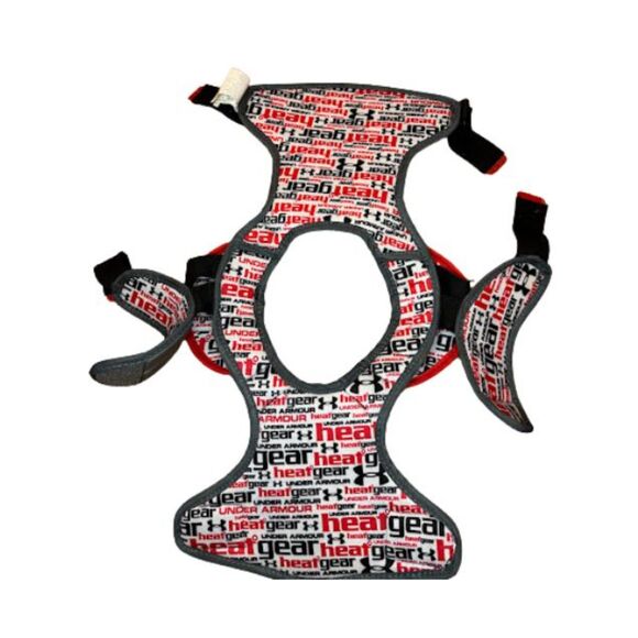 under Armour lacrosse xs extra small chest pads youth sports grey red black - Picture 10 of 11